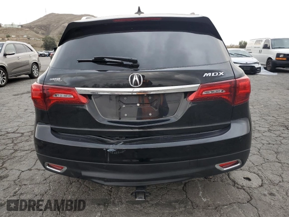 2015 Acura MDX Advance/Entertainment Pkg with VIN 5FRYD3H85FB013466, listed as a Copart auction lot 44435485 with 110,444 mi miles and Salvage Title. Bid and sale history available at carsss.com. Image 6.