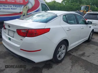2015 Kia Optima LX with VIN KNAGM4A79F5555866, listed as a IAAI auction lot 42223745 with 115,504 mi miles and . Bid and sale history available at DreamBid. Image 4.