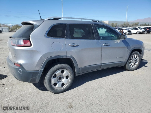 2019 Jeep Cherokee Latitude with VIN 1C4PJLCBXKD242803, listed as a Copart auction lot 53848294 with 85,380 mi miles and Salvage Title. Bid and sale history available at carsss.com. Image 3.