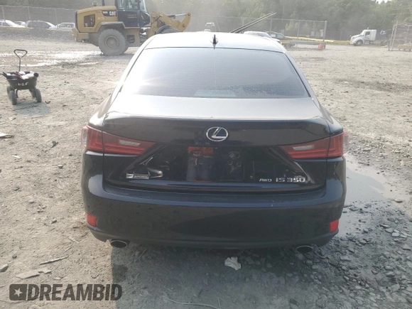 2016 Lexus IS 350 with VIN JTHCE1D2XG5010837, listed as a Copart auction lot 58997715 with 89,345 mi miles and Salvage title. Bid and sale history available at DreamBid. Image 6.