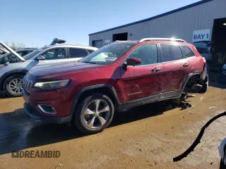 2019 Jeep Cherokee Limited with VIN 1C4PJMDX8KD309317, listed as a Copart auction lot 46684945 with 153,380 mi miles and Salvage Title. Bid and sale history available at carsss.com. Image 1.