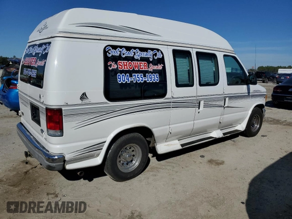 2000 Ford Econoline Cargo with VIN 1FDRE14W8YHC03112, listed as a Copart auction lot 43219225 with 177,781 mi miles and Salvage Title. Bid and sale history available at carsss.com. Image 3.
