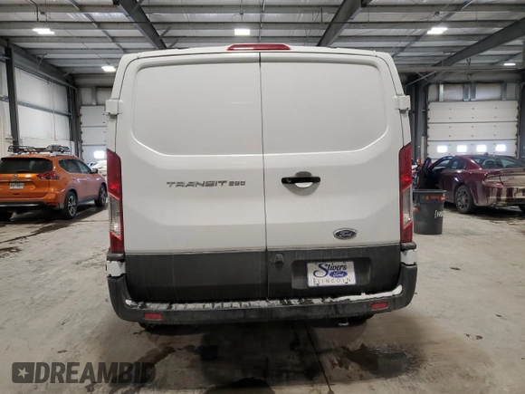 2024 Ford Transit Cargo with VIN 1FTBR1Y88RKB38322, listed as a Copart auction lot 45318395 with 1,168 mi miles and Salvage Title. Bid and sale history available at DreamBid. Image 6.