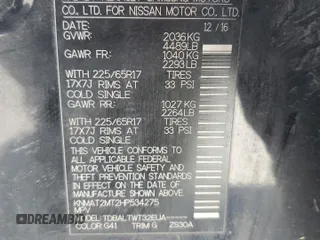 2017 Nissan Rogue SV z VIN KNMAT2MT2HP534275, wystawiony jako Copart lot #53000745 z przebiegiem 196 660 mil mil oraz Szkody całkowita. Historia ofert i sprzedaży dostępna na DreamBid. Obrazek 15.