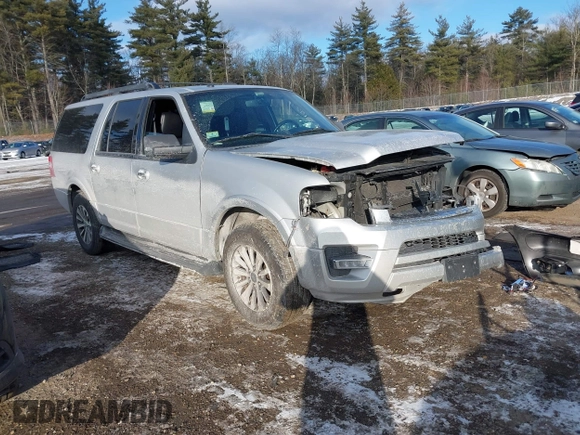 2015 Ford Expedition Max XLT z VIN 1FMJK1JT0FEF44003, wystawiony jako IAAI lot #41343360 z przebiegiem 155 586 mil mil oraz . Historia ofert i sprzedaży dostępna na DreamBid. Obrazek 1.