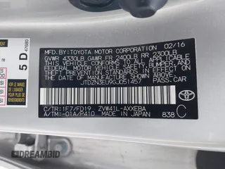 2016 Toyota Prius Two with VIN JTDZN3EU9GJ051457, listed as a IAAI auction lot 41312979 with 89,136 mi miles and . Bid and sale history available at DreamBid. Image 9.