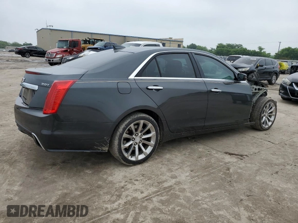 2017 Cadillac CTS Luxury AWD with VIN 1G6AX5SX1H0154089, listed as a Copart auction lot 54744095 with 90,851 mi miles and Salvage title. Bid and sale history available at DreamBid. Image 3.