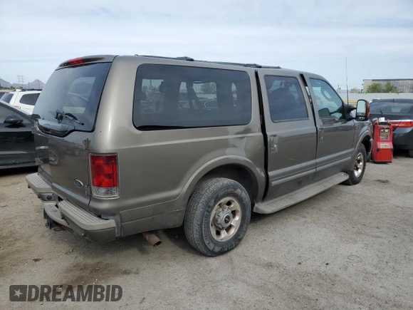 2003 Ford Excursion Limited z VIN 1FMNU42S43EA92152, wystawiony jako Copart lot #50236585 z przebiegiem 83 044 mil mil oraz Szkoda całkowita • Salvage title. Historia ofert i sprzedaży dostępna na DreamBid. Obrazek 3.