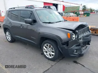 2018 Jeep Renegade Altitude with VIN ZACCJABB7JPH23676, listed as a IAAI auction lot 41885158 with 116,314 mi miles and . Bid and sale history available at DreamBid. Image 1.
