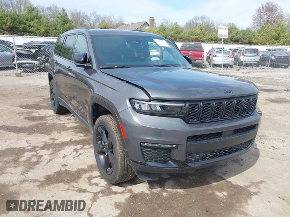2024 Jeep Grand Cherokee Limited with VIN 1C4RJKBG6R8617895, listed as a IAAI auction lot 42084511 with 8,735 mi miles and . Bid and sale history available at DreamBid. Image 1.