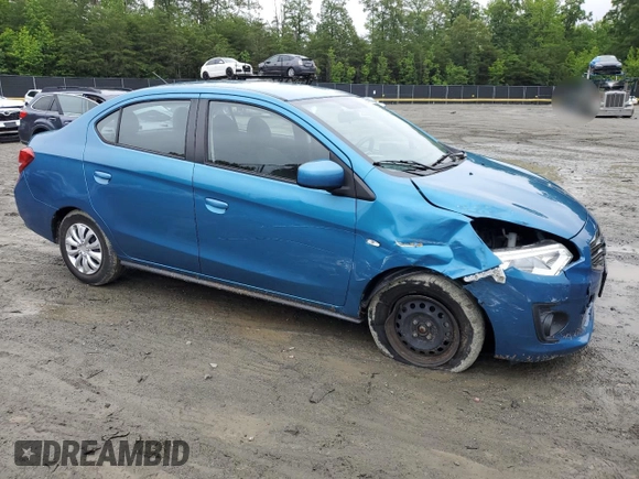 2019 Mitsubishi Mirage ES с VIN ML32F3FJ1KHF14619, выставлен на аукционе Copart как лот 58994695 с пробегом 47 429 миль миль и Списание • Salvage title. История ставок и продаж доступна на DreamBid. Изображение 4.