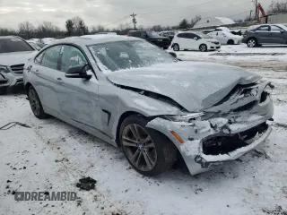 2015 BMW 4 Series 435i xDrive with VIN WBA4B3C51FD670241, listed as a Copart auction lot 41464845 with 81,780 mi miles and Salvage Title. Bid and sale history available at DreamBid. Image 4.