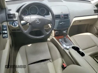 2009 Mercedes-Benz C 300 Sport with VIN WDDGF54X29R083494, listed as a Copart auction lot 58584005 with 189,716 mi miles and Salvage title. Bid and sale history available at DreamBid. Image 8.