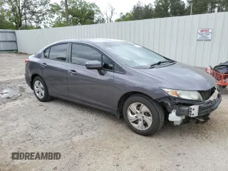 2015 Honda Civic Sedan LX with VIN 19XFB2F5XFE080510, listed as a Copart auction lot 50963455 with 199,565 mi miles and Salvage Title. Bid and sale history available at carsss.com. Image 4.