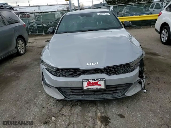2022 Kia K5 GT-Line with VIN 5XXG64J26NG145425, listed as a Copart auction lot 47394245 with 28,472 mi miles and Salvage Title. Bid and sale history available at carsss.com. Image 10.