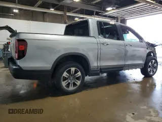 2019 Honda Ridgeline RTL-T with VIN 5FPYK3F60KB009495, listed as a Copart auction lot 61578405 with 90,586 mi miles and Salvage title. Bid and sale history available at DreamBid. Image 3.