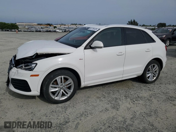 2018 Audi Q3 Premium with VIN WA1BCCFS1JR024213, listed as a Copart auction lot 54739125 with 108,668 mi miles and Clean Title. Bid and sale history available at carsss.com. Image 1.