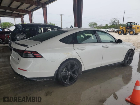 2024 Honda Accord Sport-L with VIN 1HGCY2F74RA078747, listed as a Copart auction lot 59018995 with 3,656 mi miles and Salvage title. Bid and sale history available at DreamBid. Image 3.