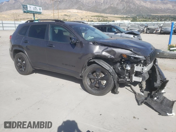 2019 Jeep Cherokee Altitude with VIN 1C4PJMLX1KD385480, listed as a Copart auction lot 74807884 with 17,622 mi miles and Salvage Title. Bid and sale history available at DreamBid. Image 4.