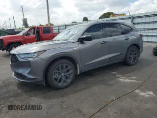 2023 Acura MDX w/A-Spec Package with VIN 5J8YE1H02PL040024, listed as a Copart auction lot 49698835 with 70,329 mi miles and Salvage Title. Bid and sale history available at carsss.com. Image 1.