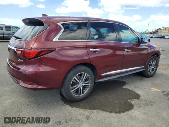 2019 Infiniti QX60 Luxe with VIN 5N1DL0MN3KC507048, listed as a Copart auction lot 47633885 with 20,743 mi miles and Salvage Title. Bid and sale history available at DreamBid. Image 3.
