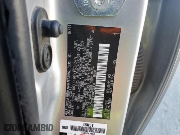 2011 Toyota Tundra 4WD Truck with VIN 5TFDY5F15BX200308, listed as a Copart auction lot 78183954 with 269,097 mi miles and Salvage Title. Bid and sale history available at carsss.com. Image 12.
