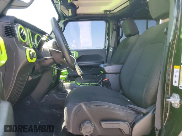 2018 Jeep Wrangler Unlimited Sport with VIN 1C4HJXDG7JW115516, listed as a Copart auction lot 58231735 with 52,992 mi miles and Salvage title. Bid and sale history available at DreamBid. Image 7.