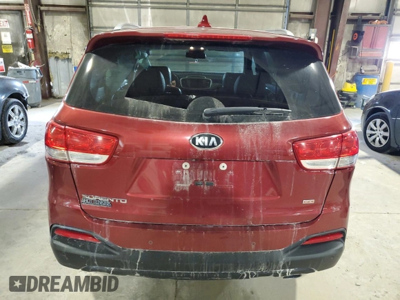 2017 Kia Sorento LX with VIN 5XYPGDA33HG322177, listed as a Copart auction lot 44310725 with 95,254 mi miles and Salvage Title. Bid and sale history available at carsss.com. Image 6.