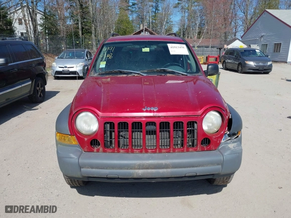 2007 Jeep Liberty Sport with VIN 1J4GL48K67W646261, listed as a IAAI auction lot 41913458 with 204,553 mi miles. Bid and sale history available at carsss.com. Image 12.