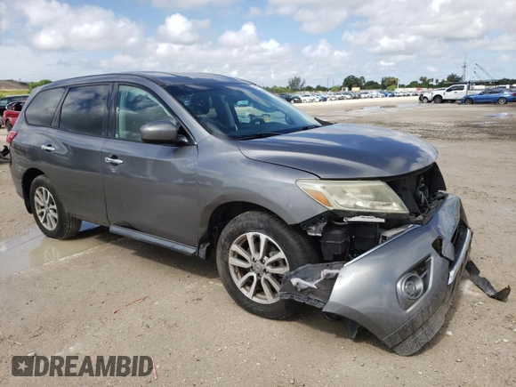 2015 Nissan Pathfinder SL with VIN 5N1AR2MNXFC614049, listed as a Copart auction lot 62547595 with 148,375 mi miles and Salvage title. Bid and sale history available at DreamBid. Image 4.