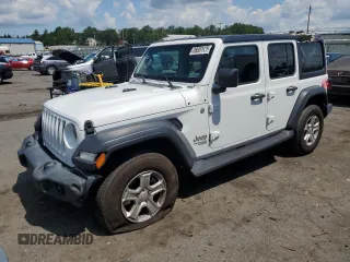 2020 Jeep Wrangler Unlimited Sport S с VIN 1C4HJXDG7LW144226, выставлен на аукционе Copart как лот 65087935 с пробегом 77 815 миль миль и Списание • Salvage title. История ставок и продаж доступна на DreamBid. Изображение 1.