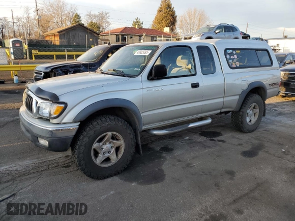 2002 Toyota Tacoma z VIN 5TEWN72N32Z087330, wystawiony jako Copart lot #48805095 z przebiegiem Nie podano mil oraz Szkoda całkowita • Salvage title. Historia ofert i sprzedaży dostępna na DreamBid. Obrazek 1.
