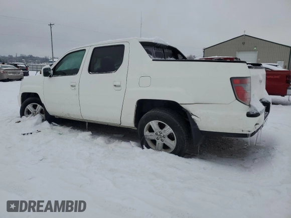 2013 Honda Ridgeline RTL with VIN 5FPYK1F54DB012107, listed as a Copart auction lot 87448454 with 113,178 mi miles and Salvage title. Bid and sale history available at DreamBid. Image 2.