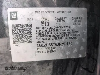 2018 Chevrolet Malibu LT with VIN 1G1ZD5ST6JF251130, listed as a Copart auction lot 51003955 with 140,987 mi miles and Salvage Title. Bid and sale history available at DreamBid. Image 12.