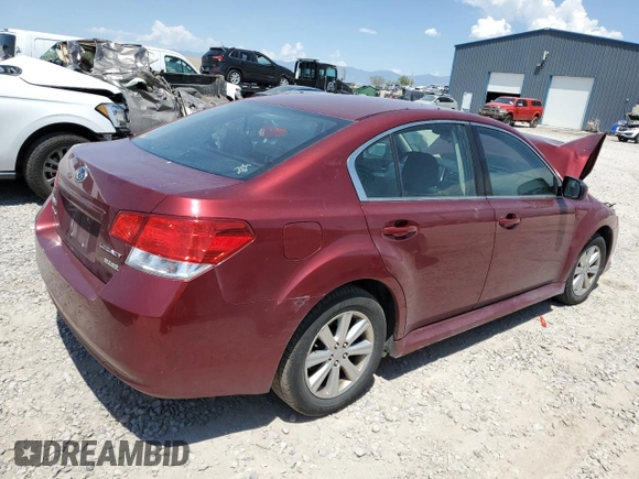 2012 Subaru Legacy Premium with VIN 4S3BMBC61C3043242, listed as a Copart auction lot 62866635 with 114,077 mi miles and Salvage title. Bid and sale history available at DreamBid. Image 3.