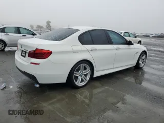 2014 BMW 5 Series 535d with VIN WBAXA5C58ED690187, listed as a Copart auction lot 86191924 with 116,624 mi miles and Salvage Title. Bid and sale history available at carsss.com. Image 3.
