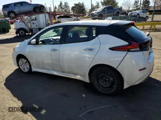 2025 Nissan LEAF S with VIN 1N4AZ1BV0SC557877, listed as a Copart auction lot 46803635 with 5,304 mi miles and Salvage Title. Bid and sale history available at carsss.com. Image 2.