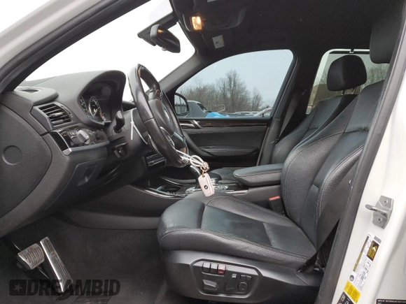 2017 BMW X3 xDrive28i with VIN 5UXWX9C38H0W66825, listed as a Copart auction lot 86734694 with 99,251 mi miles and Salvage Title. Bid and sale history available at DreamBid. Image 7.