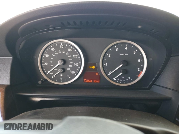 2007 BMW 5 Series 530i with VIN WBANE73567CM55416, listed as a Copart auction lot 53822535 with 145,066 mi miles and Salvage Title. Bid and sale history available at carsss.com. Image 9.