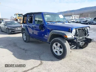 2020 Jeep Wrangler Unlimited Sport S z VIN 1C4HJXDG2LW260238, wystawiony jako IAAI lot #41415820 z przebiegiem 62 224 mil mil oraz . Historia ofert i sprzedaży dostępna na DreamBid. Obrazek 1.