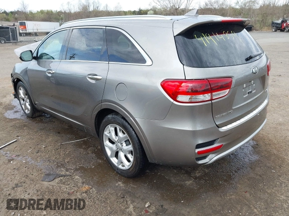 2018 Kia Sorento SX with VIN 5XYPKDA53JG424729, listed as a IAAI auction lot 41914859 with 105,522 mi miles and . Bid and sale history available at carsss.com. Image 3.