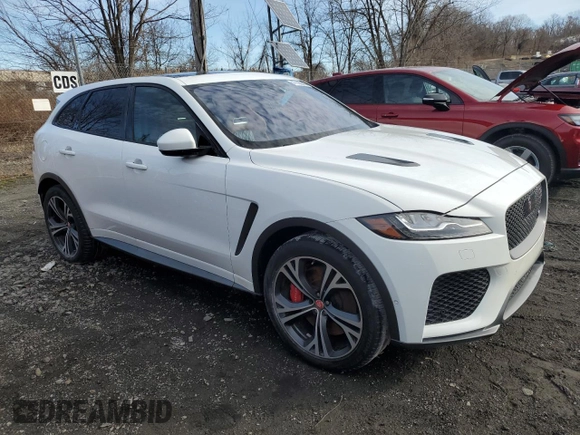 2020 Jaguar F-Pace SVR with VIN SADCZ2EE9LA627415, listed as a Copart auction lot 47596845 with Not Provided miles and Non Repairable. Bid and sale history available at DreamBid. Image 4.