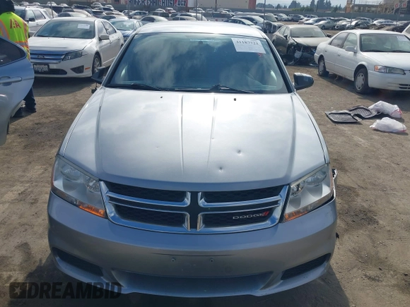 2013 Dodge Avenger SE with VIN 1C3CDZABXDN645208, listed as a IAAI auction lot 41187722 with 81,508 mi miles and . Bid and sale history available at carsss.com. Image 11.