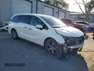 2019 Honda Odyssey EX-L z VIN 5FNRL6H78KB026336, wystawiony jako Copart lot #57120535 z przebiegiem 85 826 mil mil oraz Szkoda całkowita • Salvage title. Historia ofert i sprzedaży dostępna na DreamBid. Obrazek 4.
