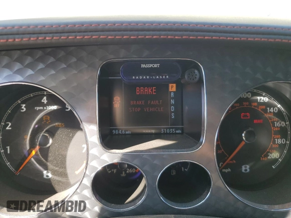 2011 Bentley Continental GT with VIN SCBDP3ZA6BC070035, listed as a Copart auction lot 76982744 with 31,035 mi miles and Non Repairable. Bid and sale history available at DreamBid. Image 9.