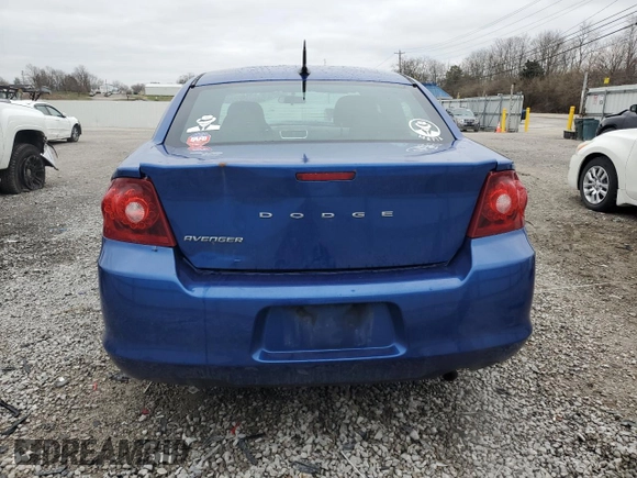2013 Dodge Avenger SE with VIN 1C3CDZAB6DN710331, listed as a Copart auction lot 48888945 with 138,702 mi miles and Salvage Title. Bid and sale history available at DreamBid. Image 6.