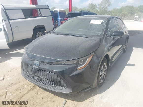 2020 Toyota Corolla Hybrid LE with VIN JTDEBRBEXLJ011535, listed as a IAAI auction lot 41565098 with 233,119 mi miles. Bid and sale history available at carsss.com. Image 17.