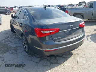 2015 Kia Cadenza Premium with VIN KNALN4D76F5195656, listed as a IAAI auction lot 41803974 with 107,734 mi miles. Bid and sale history available at carsss.com. Image 3.