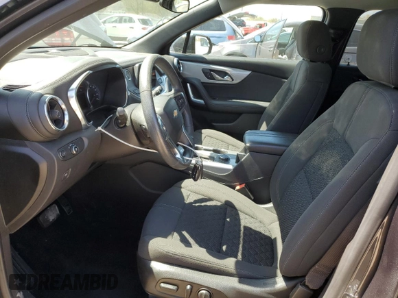 2021 Chevrolet Blazer LT with VIN 3GNKBCR43MS567044, listed as a Copart auction lot 53001395 with 38,795 mi miles and Salvage title. Bid and sale history available at DreamBid. Image 7.