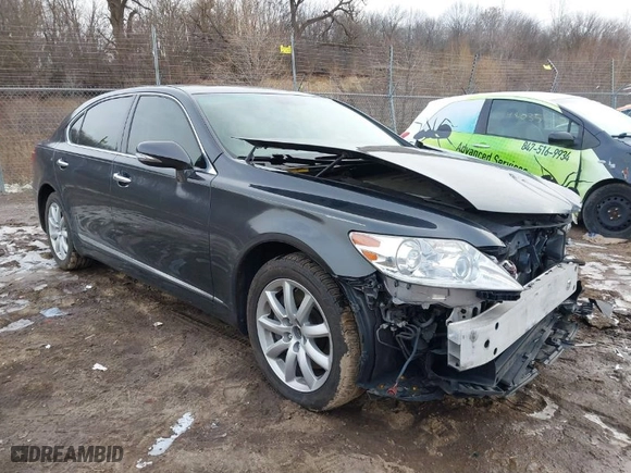 2010 Lexus LS 460 L with VIN JTHDL5EF8A5001127, listed as a IAAI auction lot 41242335 with NaN miles. Bid and sale history available at carsss.com. Image 1.